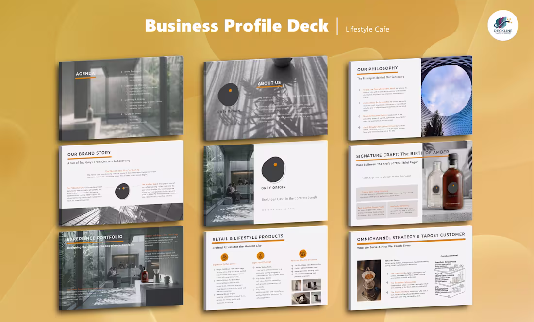 Cover image for Business Profile Deck｜Lifestyle Cafe