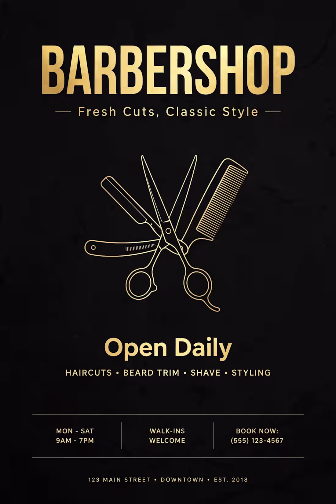 Cover image for Modern gold- on - black