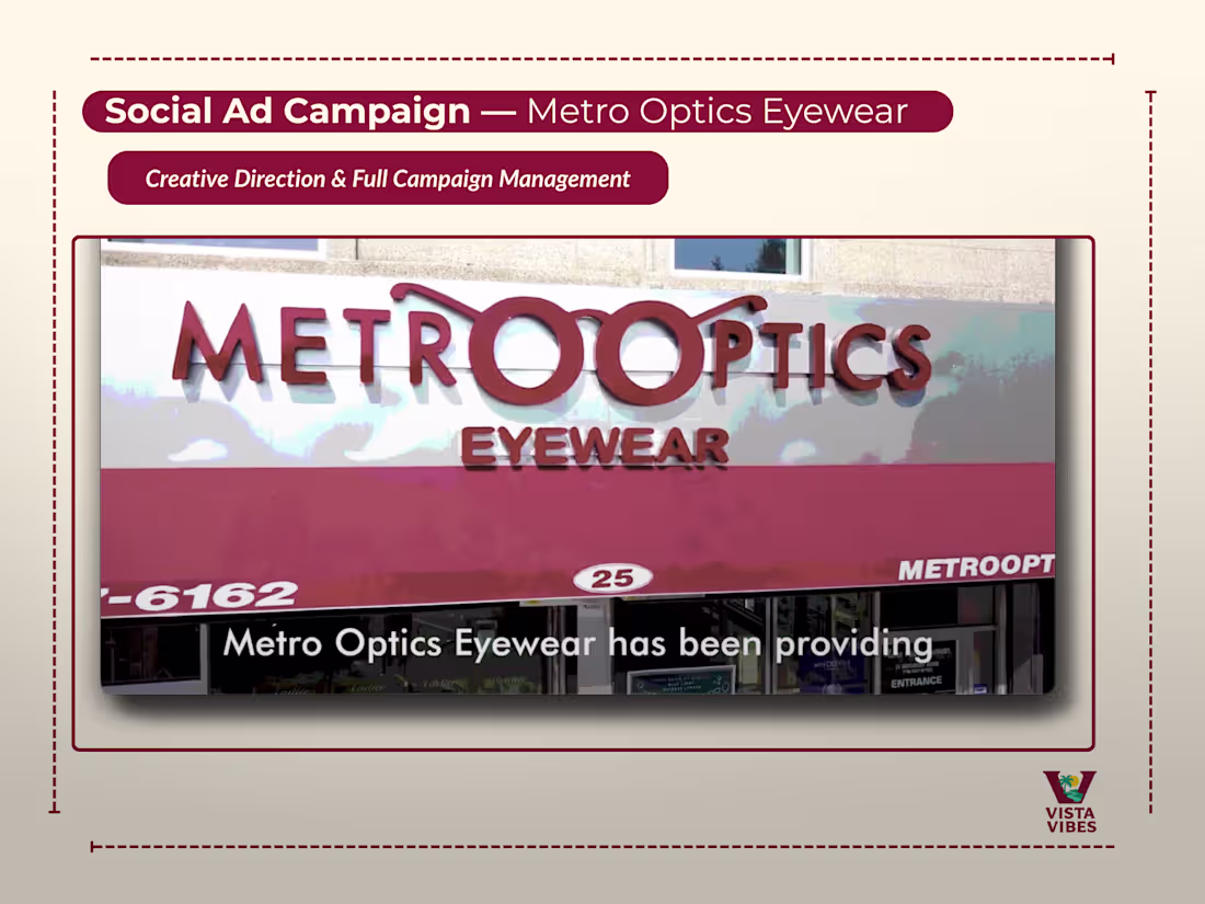 Cover image for Ad Campaign — Metro Optics Eyewear