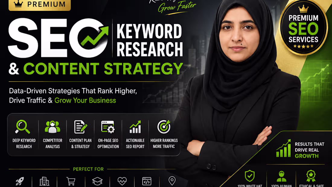 Cover image for SEO Keyword Research & Content Strategy for Business Growth