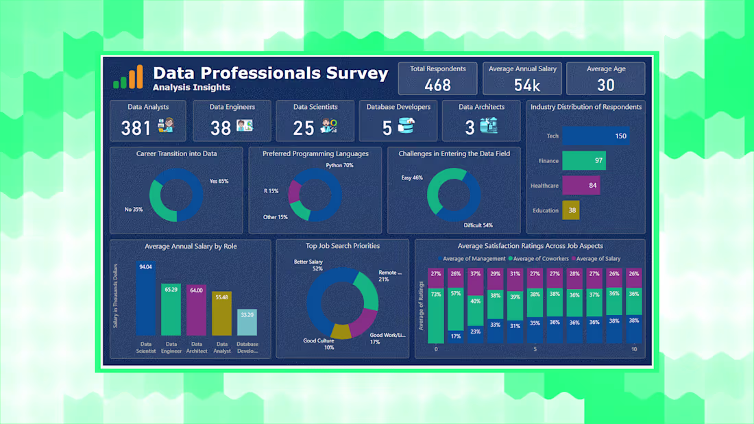 Cover image for Data Professionals Survey Dashboard