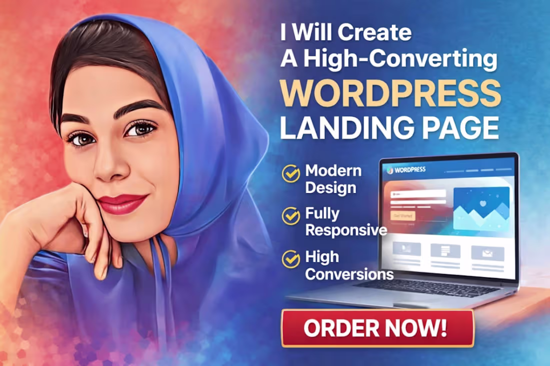 Cover image for I will create a high-converting WordPress landing page
