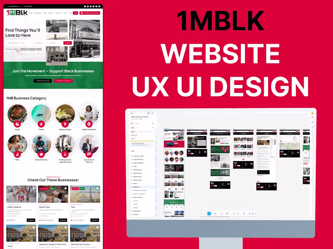 Cover image for 1MBLK | Website UI / UX Design