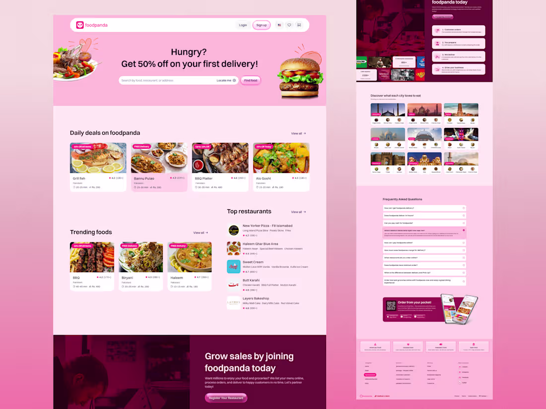 Cover image for Transform Your Brand: Foodpanda's Stunning Website Redesign