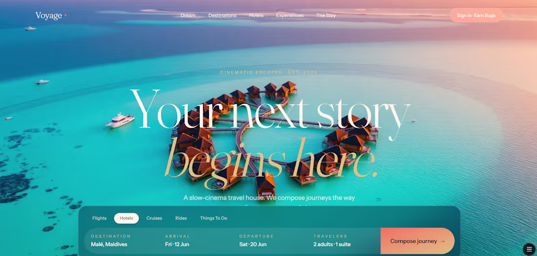 Cover image for Luxury Travel and Booking Web Portal. Has everything you nee...
