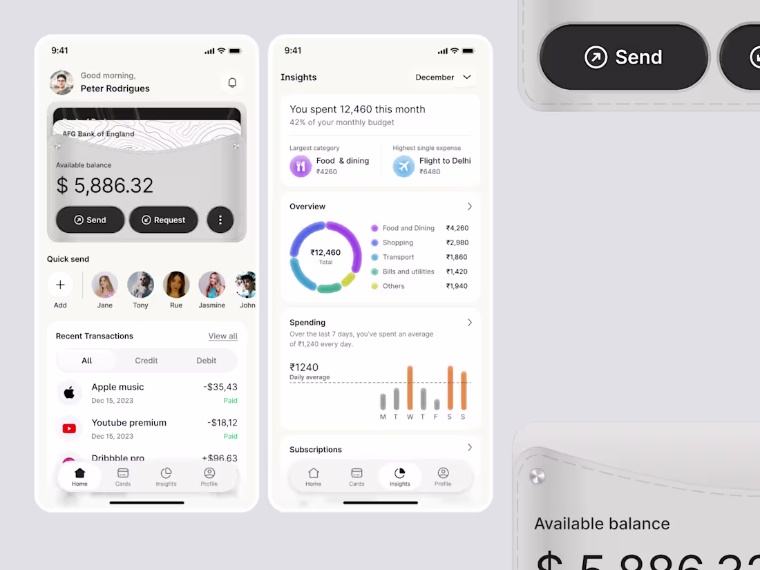Cover image for FinTech Mobile app design exploration