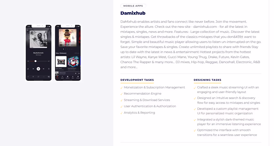Cover image for DaMixhub – Music Streaming &
