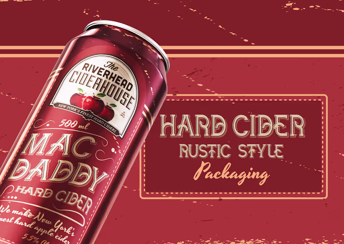 Cover image for Rustic Can Design for New York Apple Hard Cider