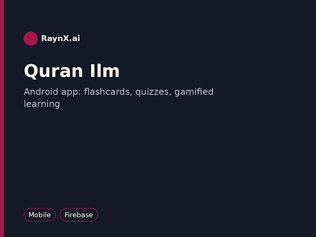 Cover image for Quran Ilm — Gamified Islamic Learning App