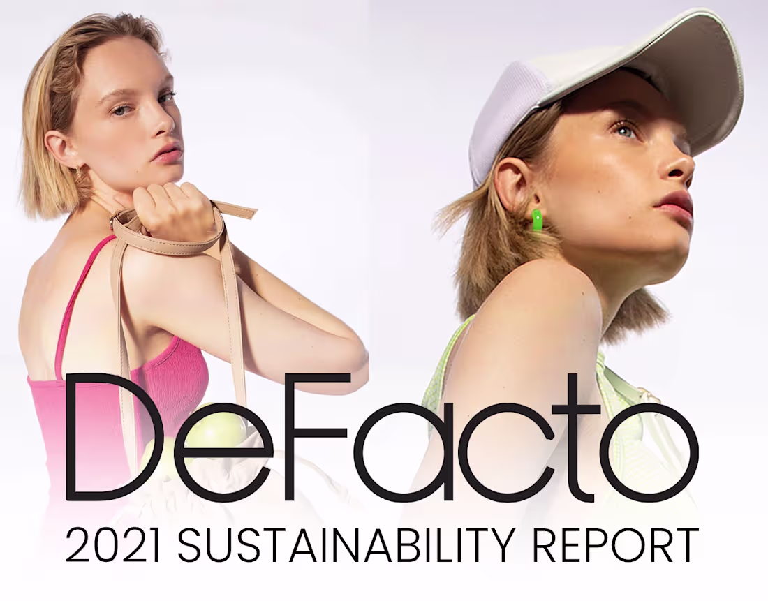 Cover image for Defacto 2021 Sustainabilty Report
