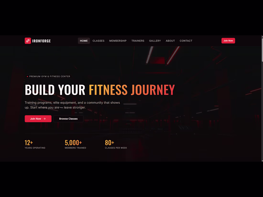 Cover image for I built a complete gym