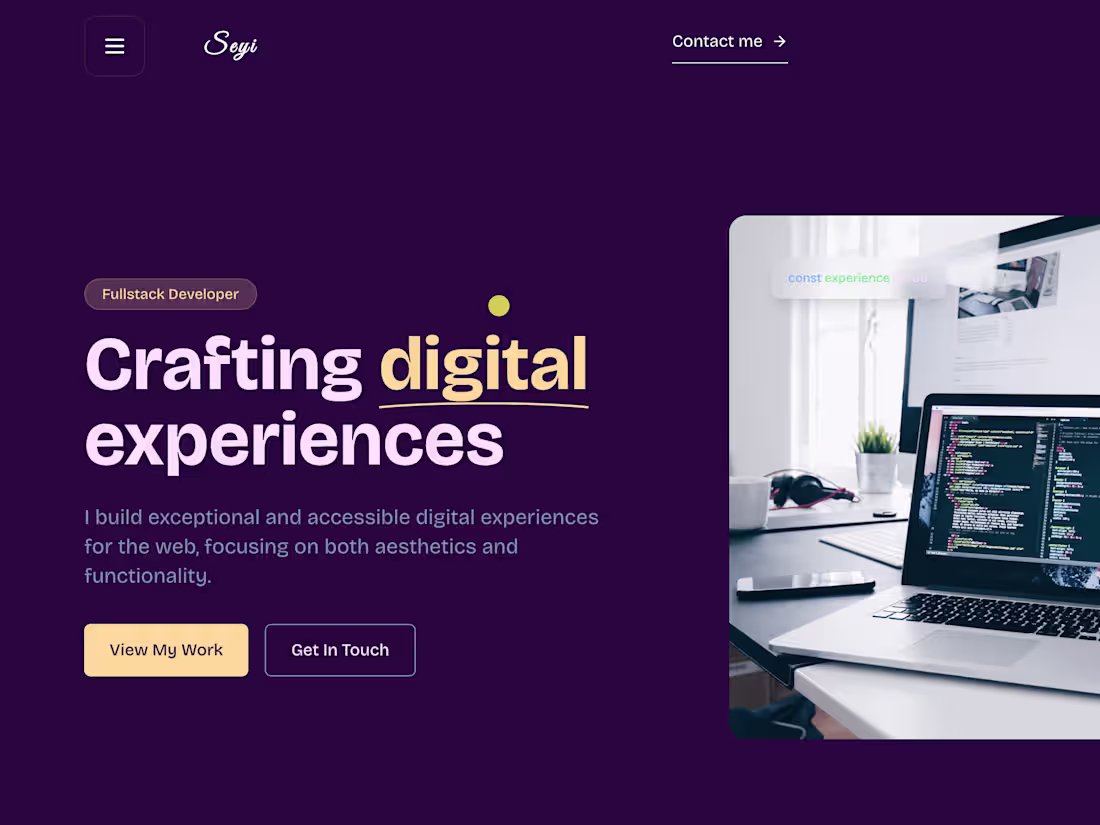 Cover image for Oyewo Oluwaseyitan - Full-Stack Developer Portfolio