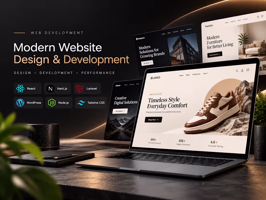 Cover image for Modern Website Design & Development