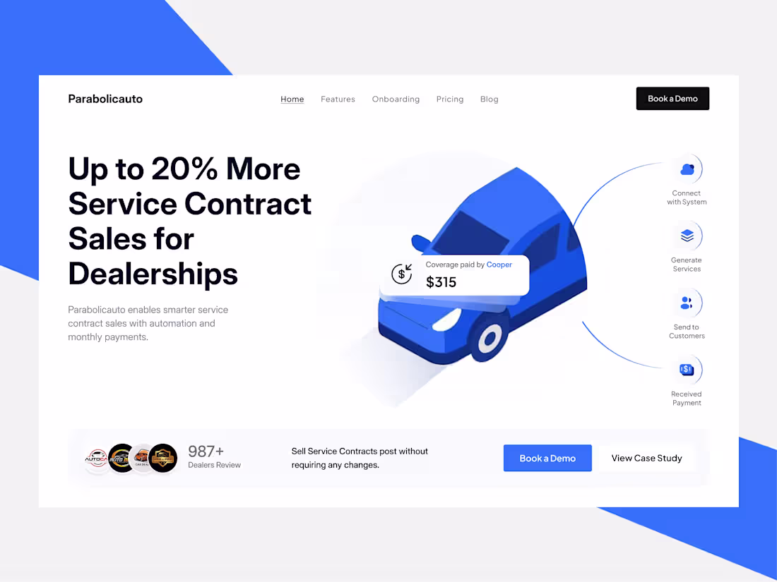 Cover image for ParabolicaAuto Dealer & Customer System