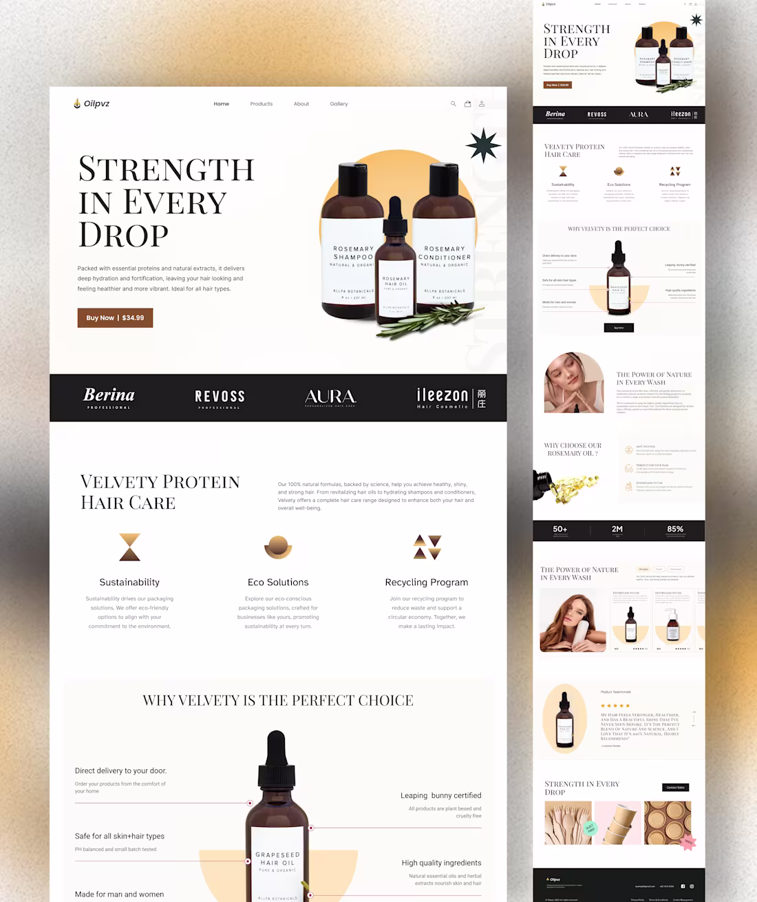 Cover image for Designed this Hair Oil E-commerce