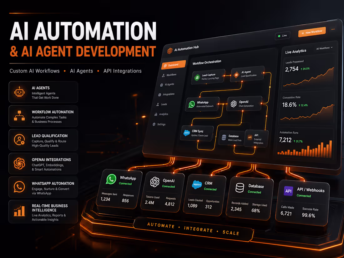Cover image for AI Automation & AI Agent Development