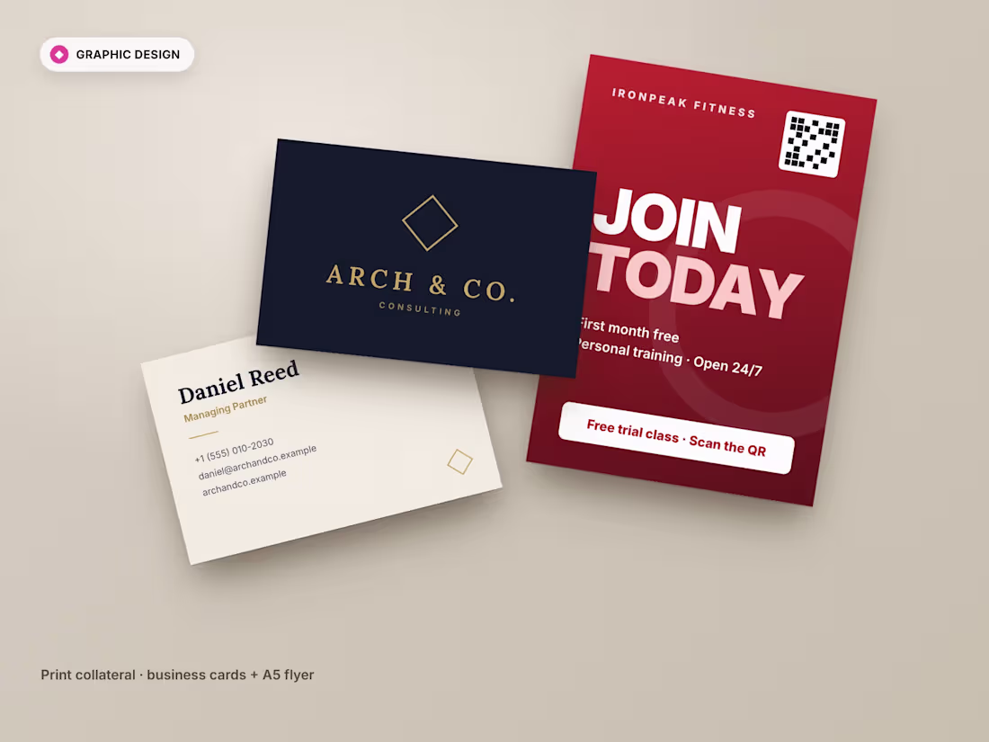 Cover image for Arch & Co. | Business Cards, Flyer & Stationery