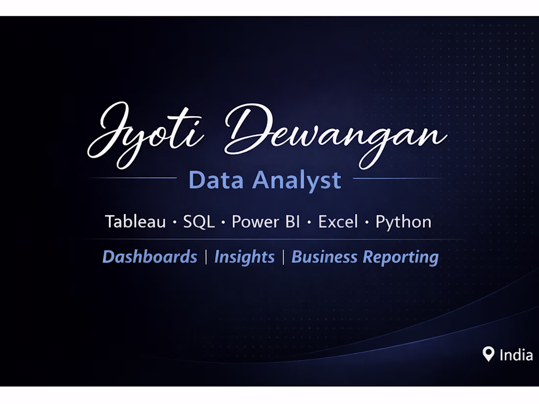 Cover image for I will create an interactive dashboard in Tableau / Power BI