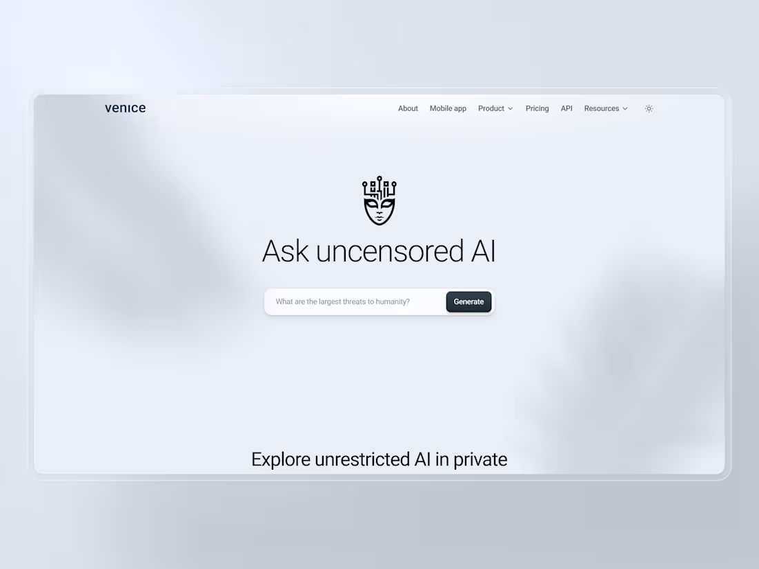 Cover image for Venice AI | Platform Launch Design