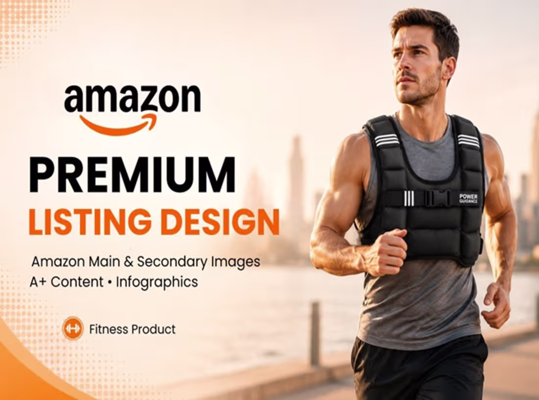 Cover image for Premium Amazin Listing Design | Fitness Product