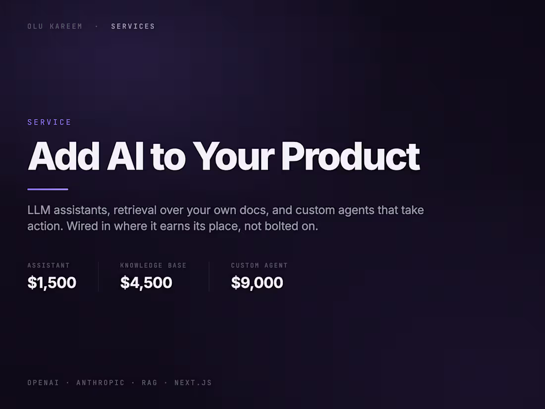 Cover image for Add AI to Your Product