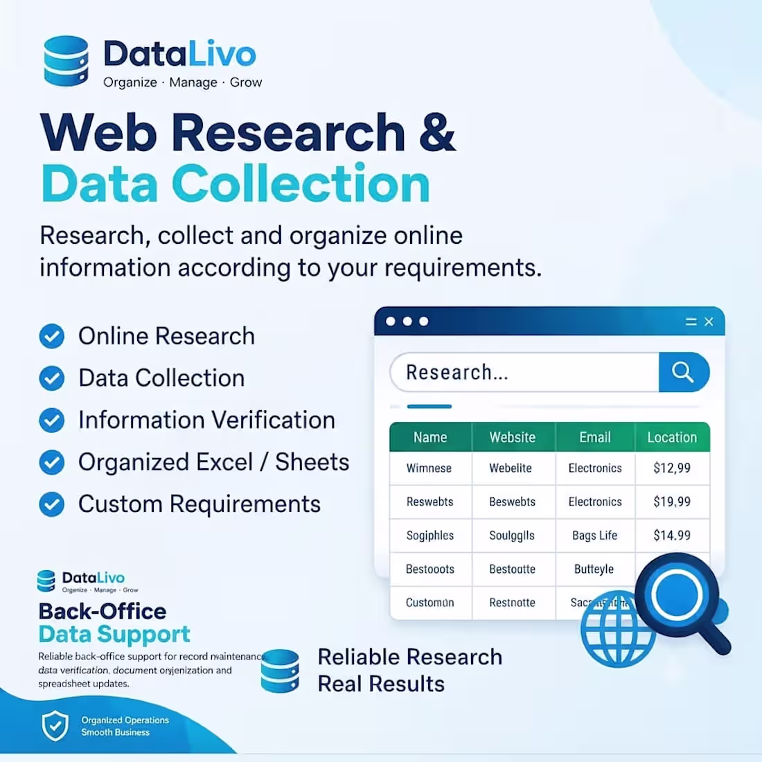 Cover image for Web Research & Data Collection