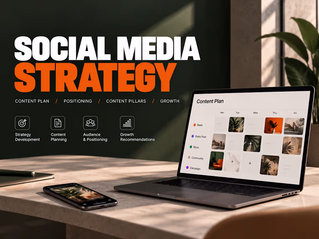 Cover image for Social Media Strategy & Content Plan