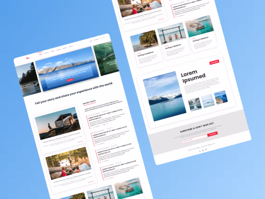 Cover image for Travel Blog Site