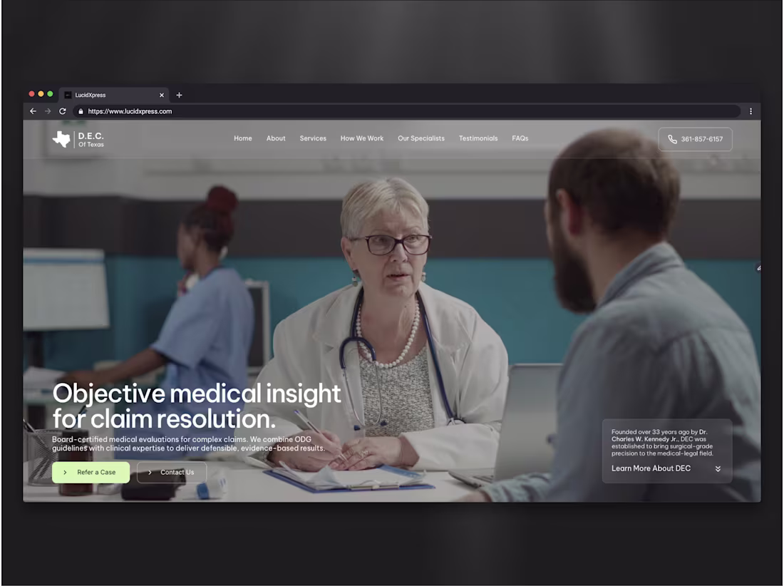 Cover image for Medical Office Website Design &