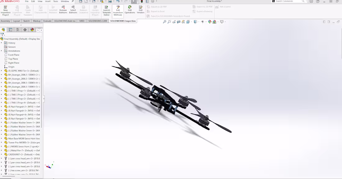 Cover image for A FPV drone designed and