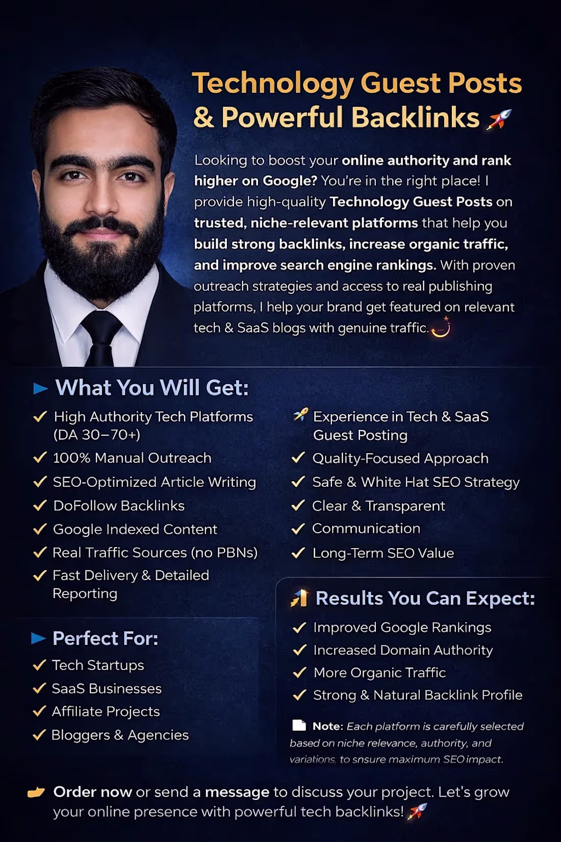 Cover image for Tech Guest Posting & SEO Backlink Expert
