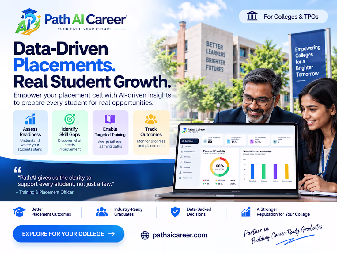 Cover image for PathAI Career — AI-Powered Career Readiness Platform