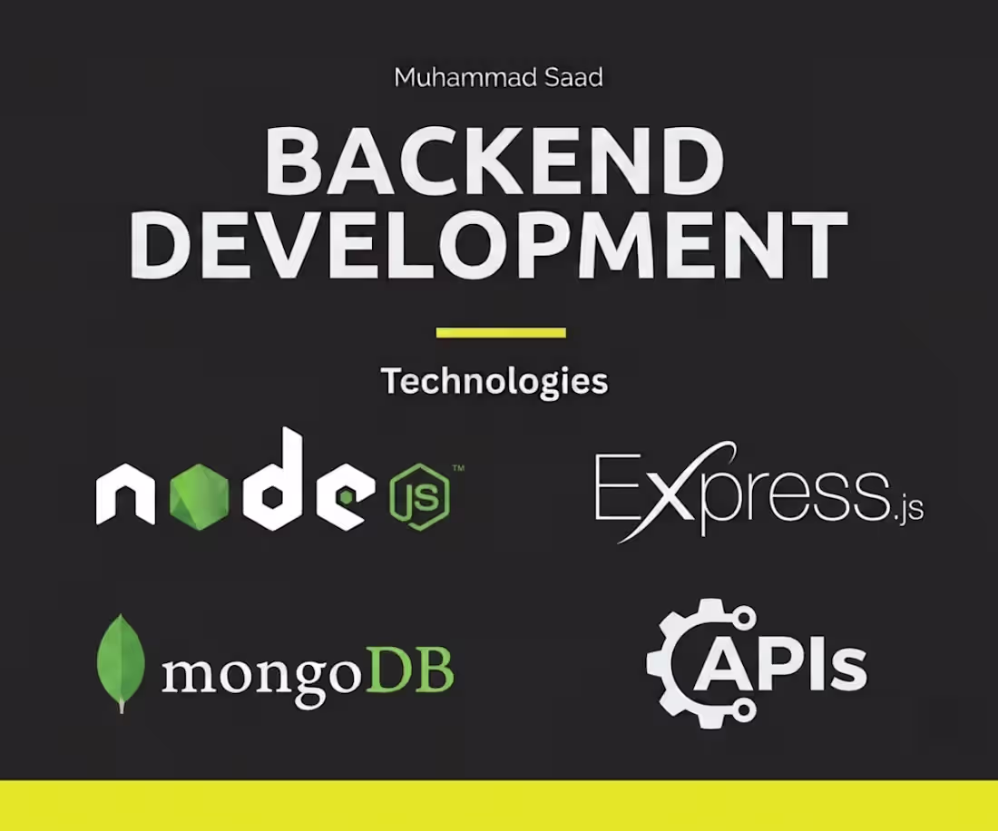 Cover image for Backend Development: Building Secure APIs, Databases and Server
