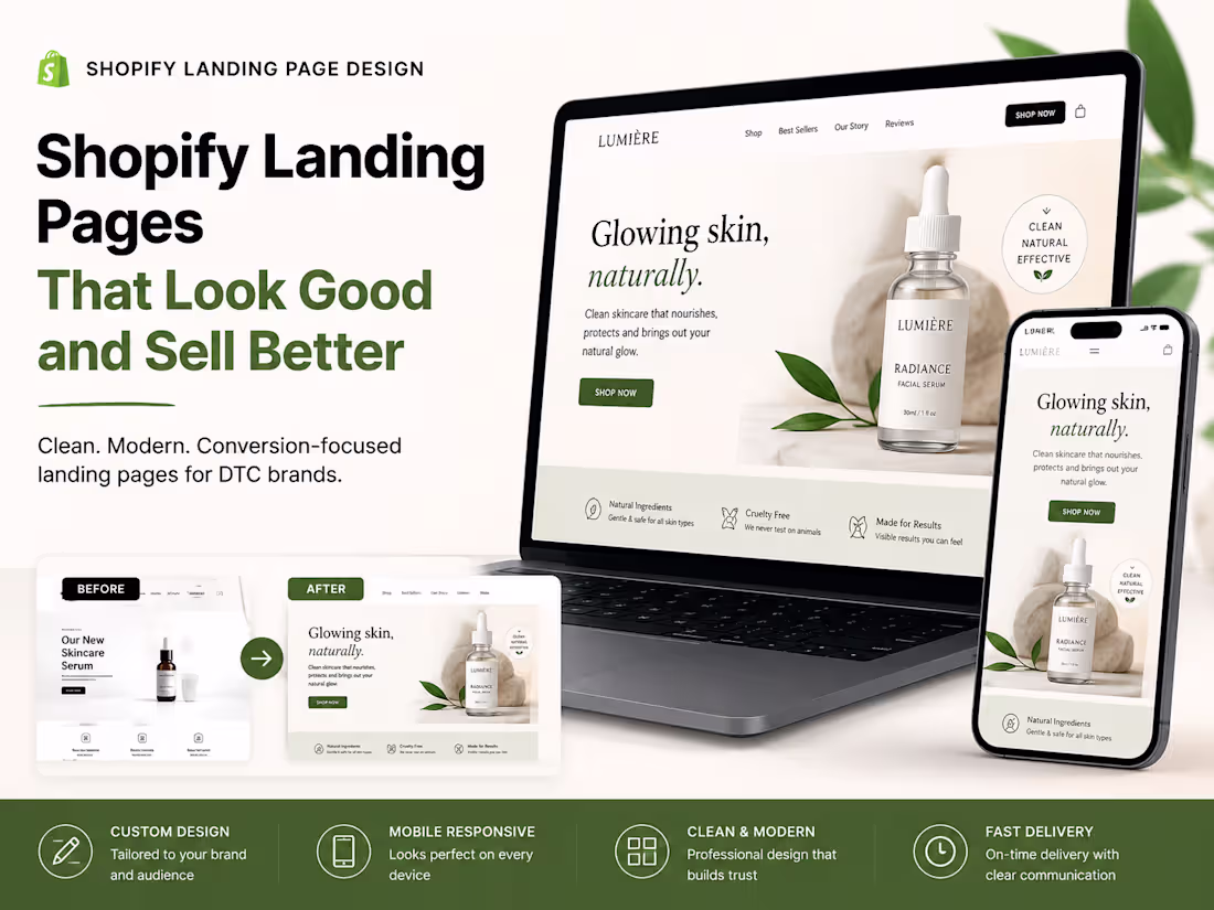 Cover image for Shopify Landing Page Design