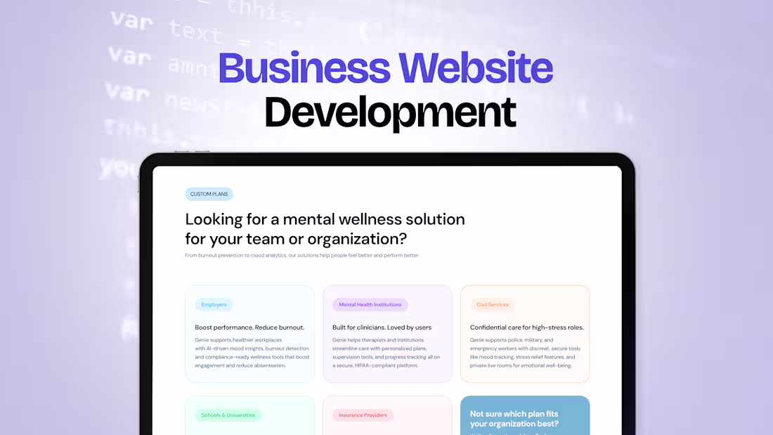 Cover image for Business Website Development