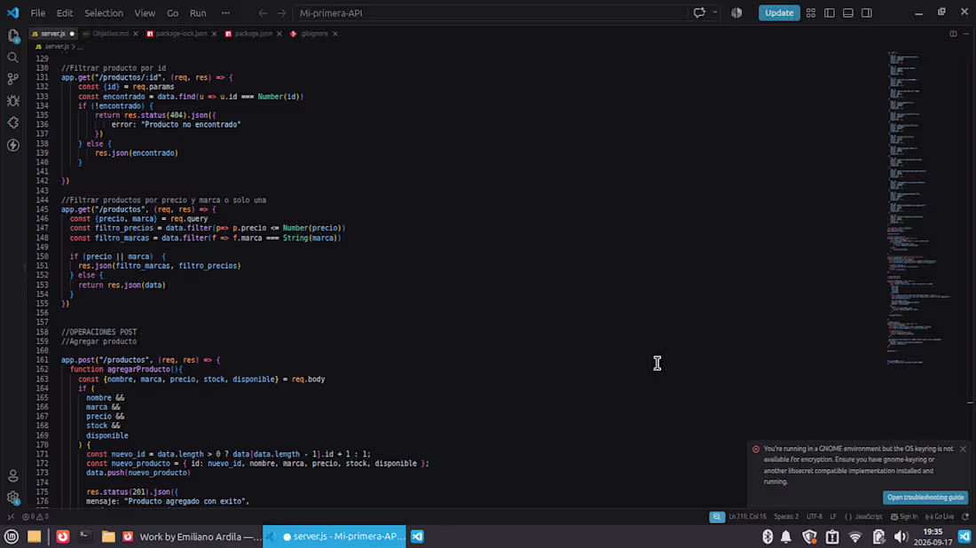 Cover image for I have been creating an API from Scratch