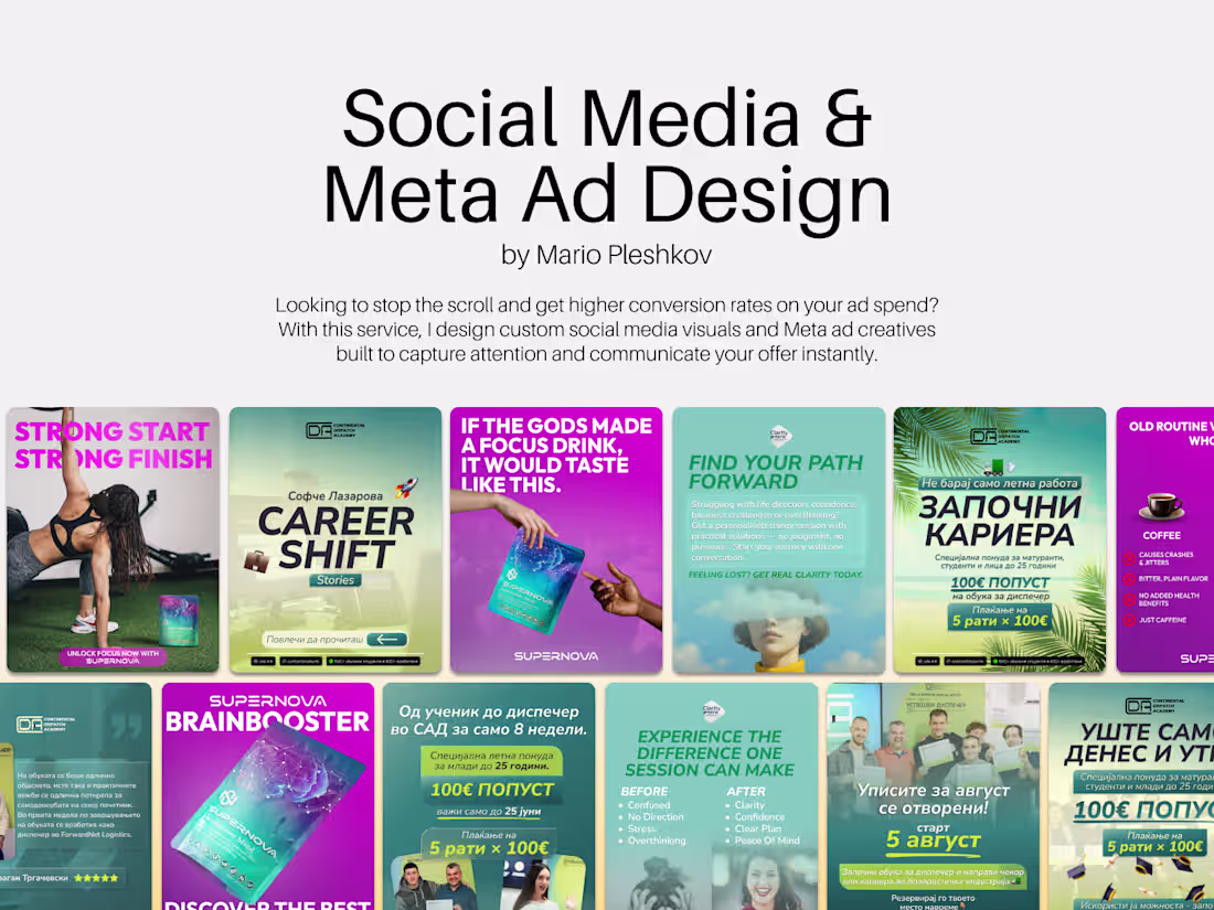 Cover image for Social Media & Meta Ad Design