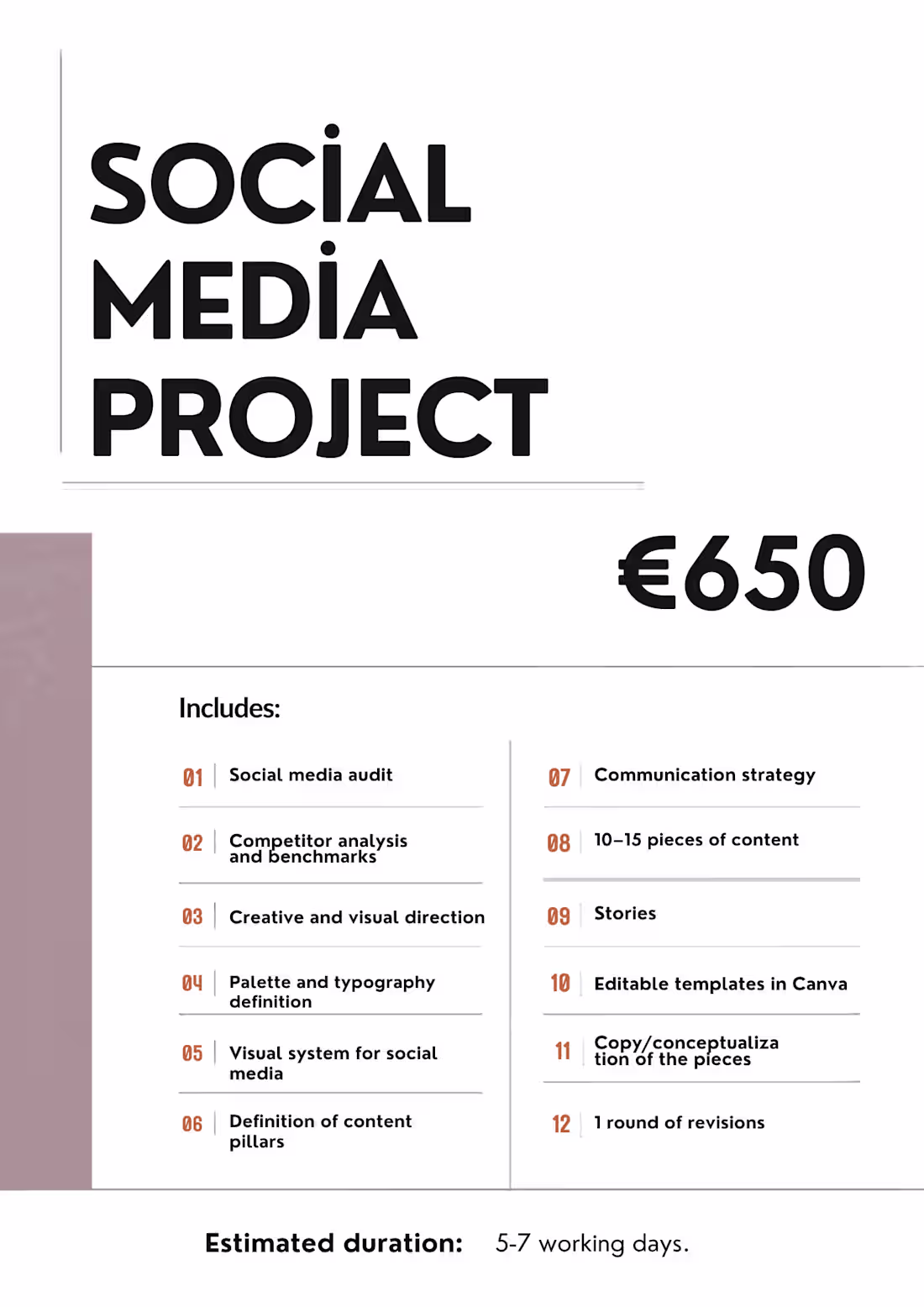 Cover image for SOCIAL MEDIA PROJECT - 650 €