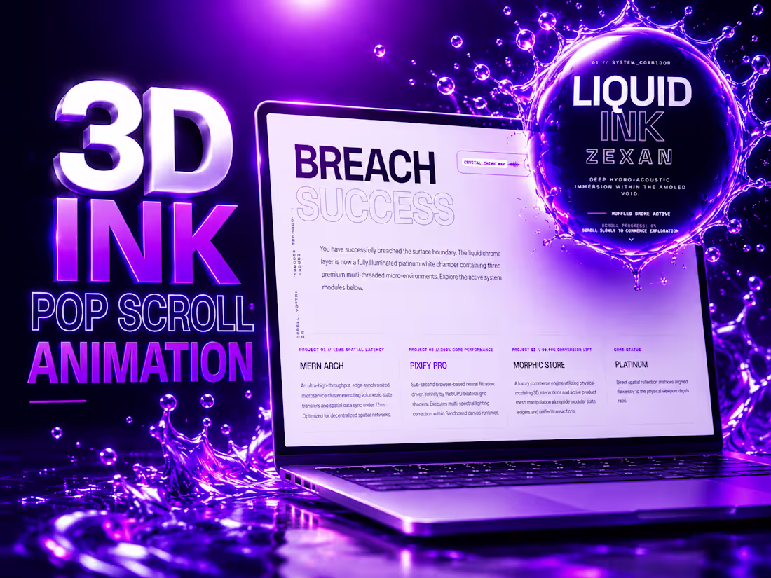 Cover image for 3D Liquid Ink Pop Scroll
