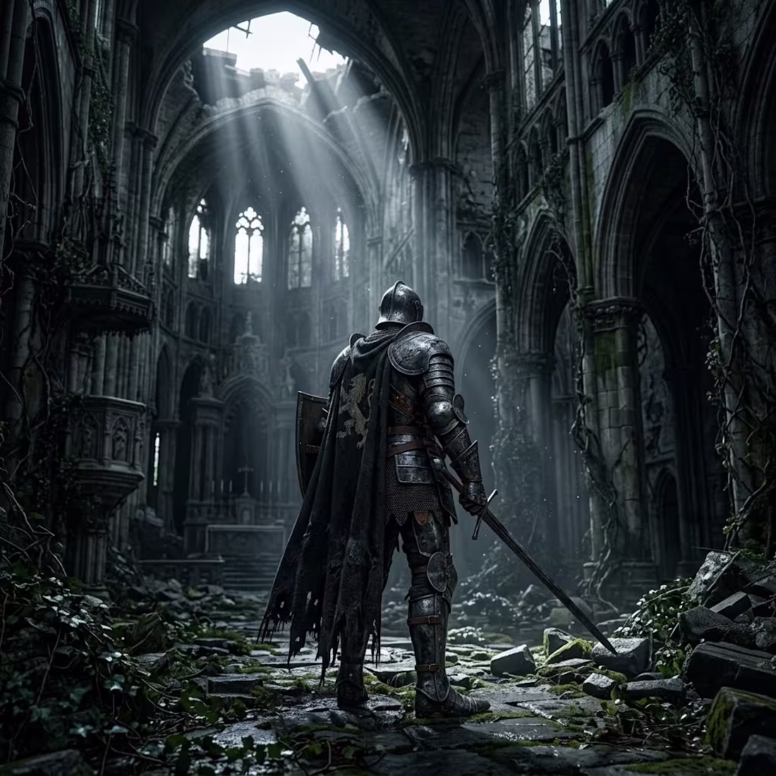 Cover image for Ruined Gothic Cathedral & Dark
