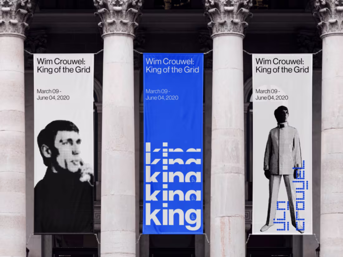 Cover image for Wim Crouwel: King of the Grid - Exhibition Branding
