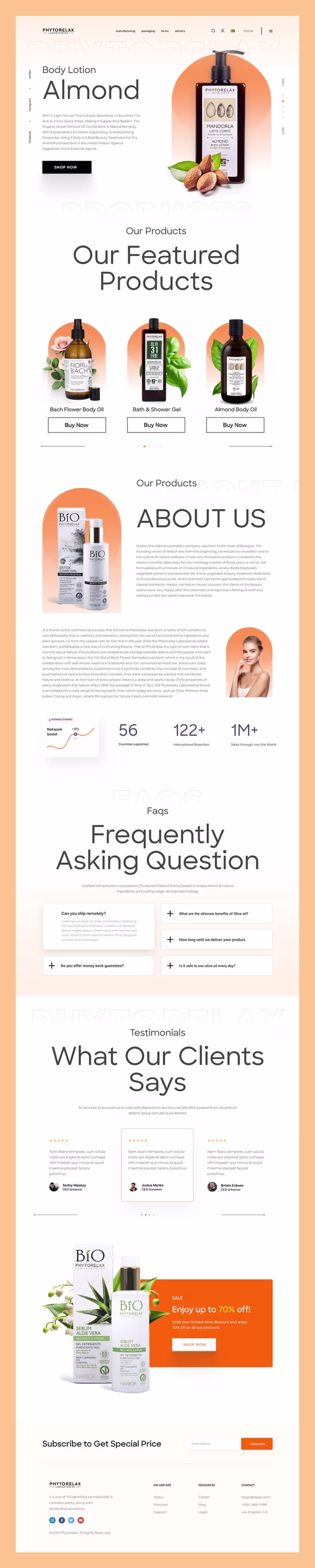 Cover image for Skin care landing page
