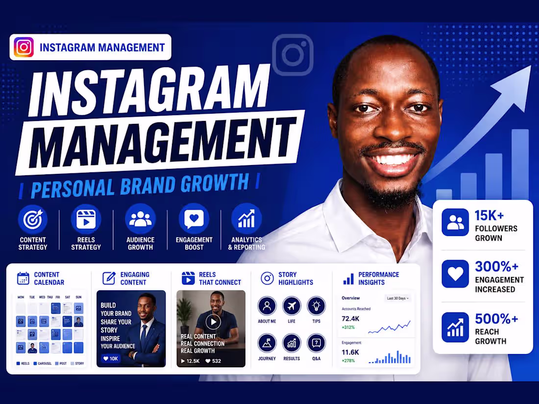 Cover image for Instagram Management | Personal Brand Growth