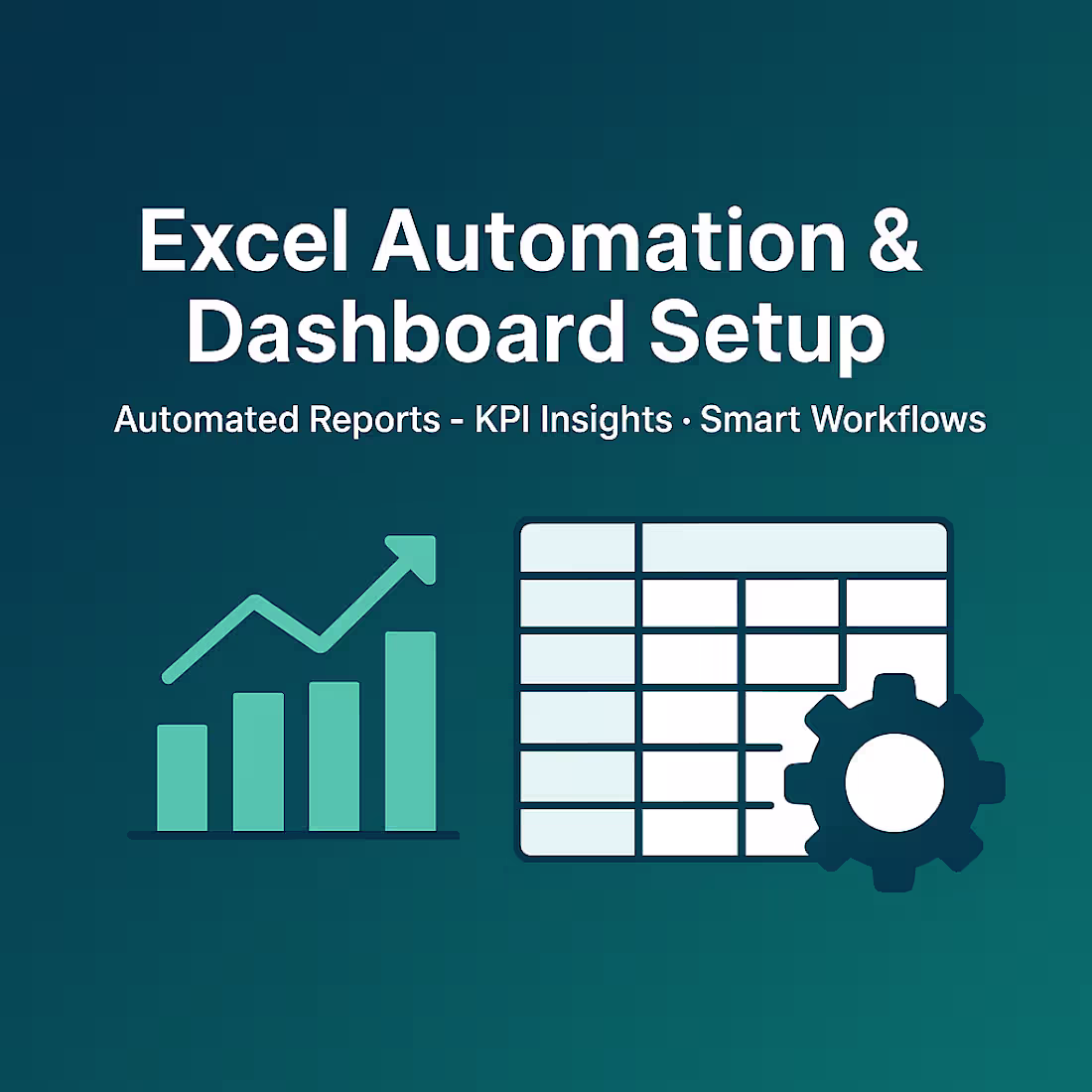 Cover image for Excel Automation & Dashboard Setup for Business Insights