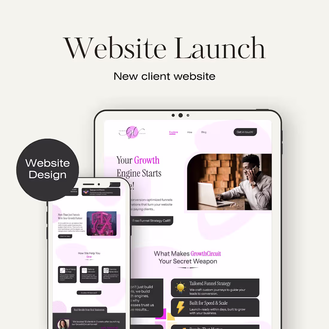 Cover image for Kajabi landing page project