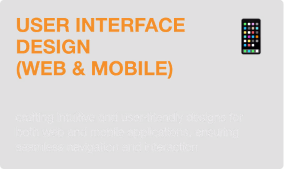 Cover image for User Interface Design  (web & mobile)
