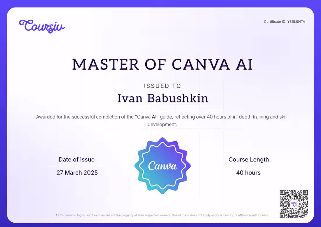 Cover image for Master of Canva AI

Through this