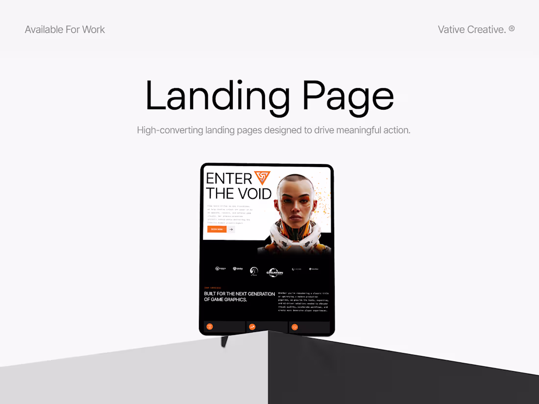 Cover image for Landing Page Website Design 