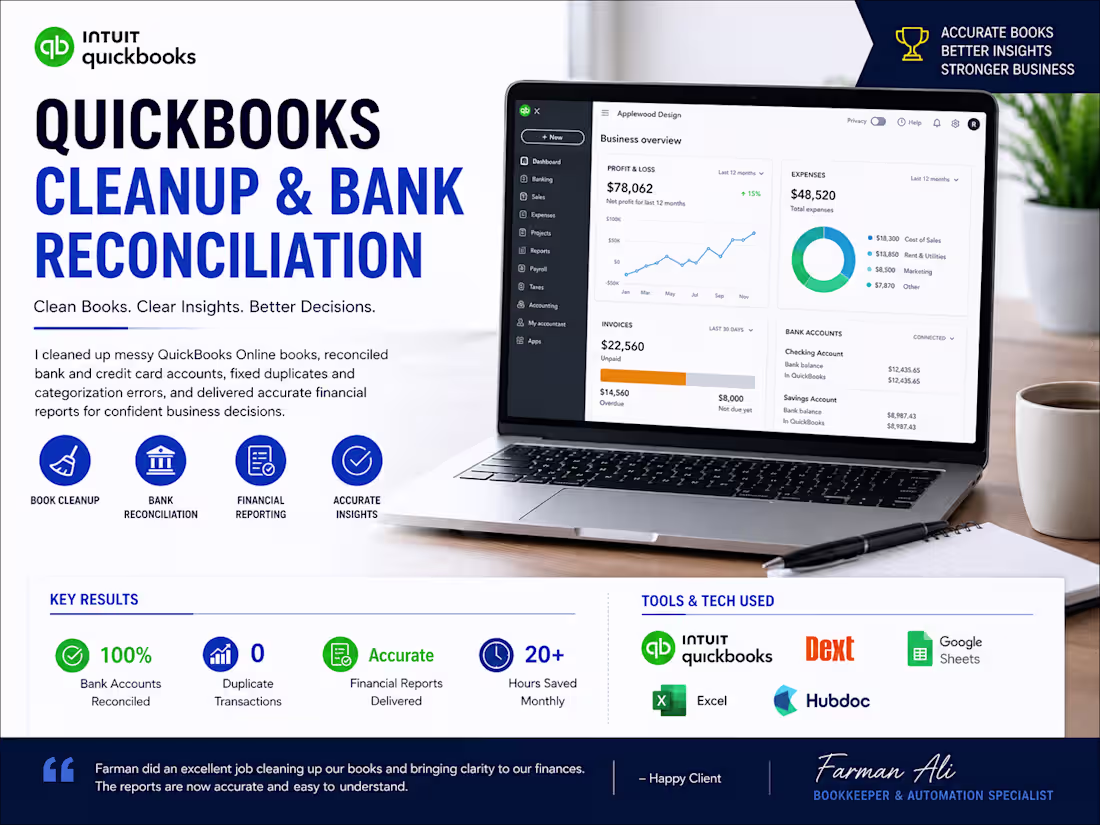 Cover image for Bookkeeping quickbooks