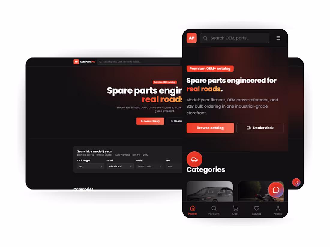 Cover image for AutoParts-AI Powered Commerce Platform
Automotive Parts